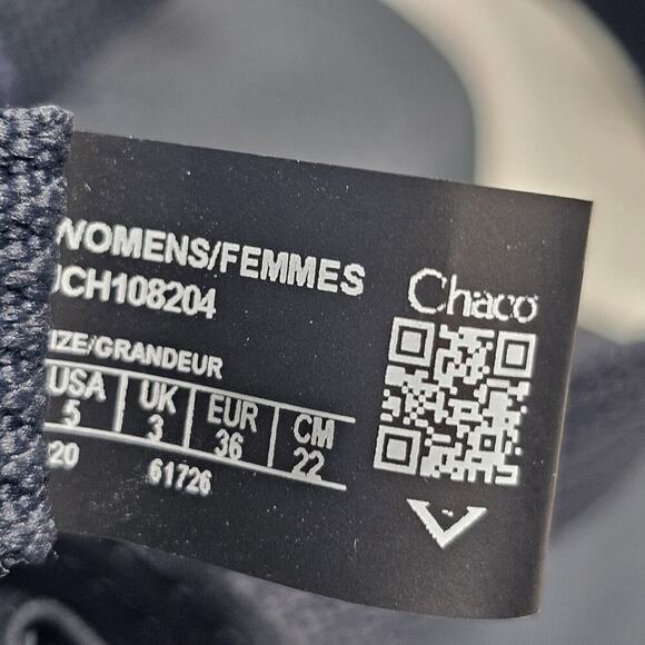 Chacos Navy Blue Lowdown Sport Sandal Women's Sz 5 Adjustable Straps Lightweight - Picture 7 of 8